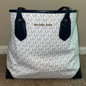 Michael Kors Blue Tote Bag